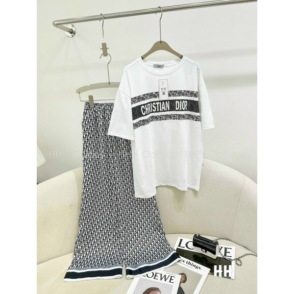 [Mẫu mới] Set đồ nữ quần dài Di.or sang chảnh đi chơi cá tính mùa hè chất thun mát alohashop91