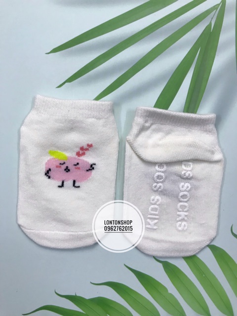 Combo 3 đôi tất bàn xuất Hàn cho bé kids socks có chống trơn