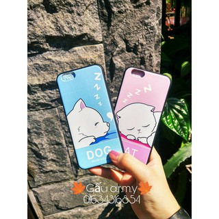 Ốp đôi chó mèo<3
