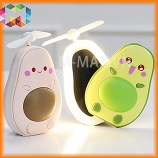Quạt mini cầm tay hình quả bơ dễ thương tiện dụng | BigBuy360 - bigbuy360.vn