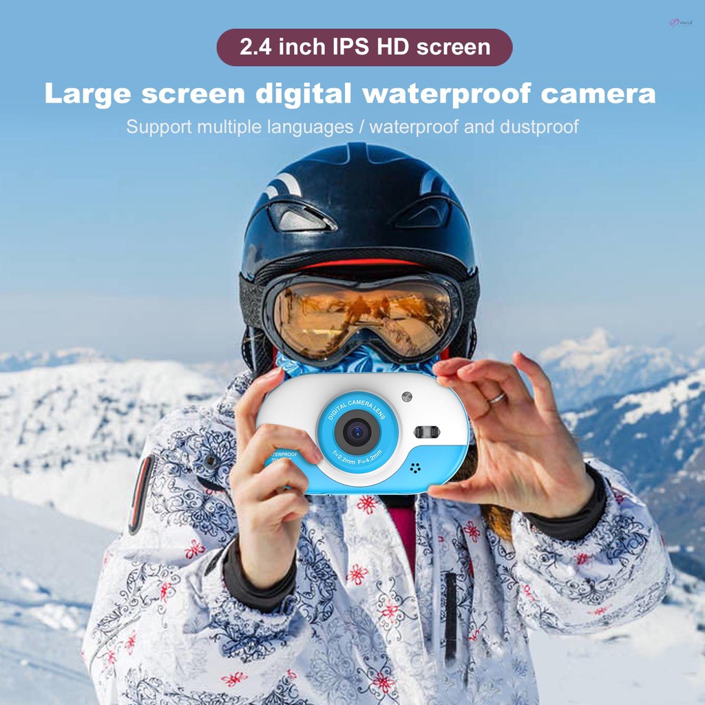 Camera kỹ thuật số 8MP chống thấm nước màn hình kép 2.4 Inch IPS HD tự hẹn giờ cho bé 5s
 | BigBuy360 - bigbuy360.vn