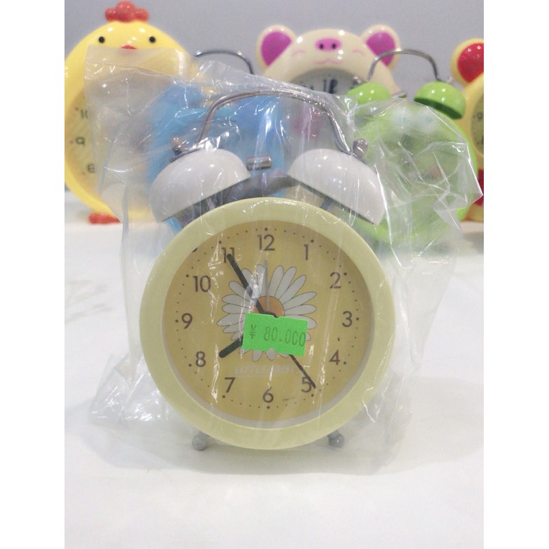 Đồng Hồ Báo Thức Khung Bằng Thép Không Gỉ, Đồng Hồ Báo Thức Để Bàn Học ( Pkt.Shop )