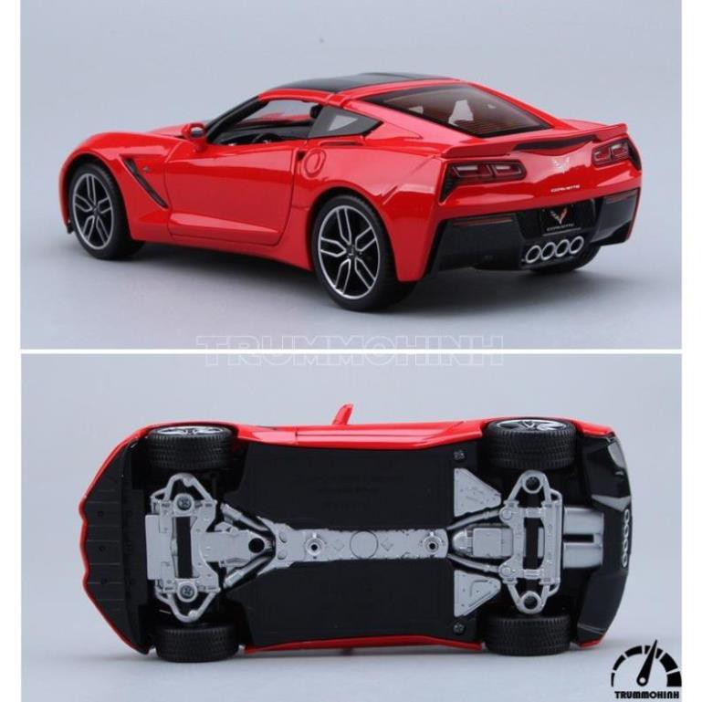 Mô hình xe Chevrolet Corvette Stingray Z51 Red 1:18 Maisto Exclusive