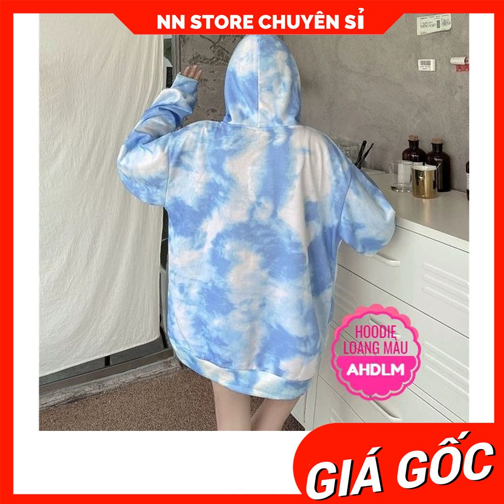 ÁO HOODIE NỈ LOANG MÀU CỰC CHẤT ⚡ẢNH THẬT⚡ ÁO NỈ CHUI