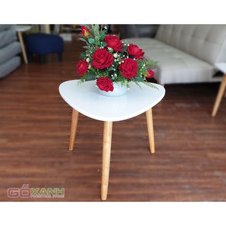 Bàn sofa hình tam giác mini nhỏ gon 60cm (tháo lắp dễ dàng)