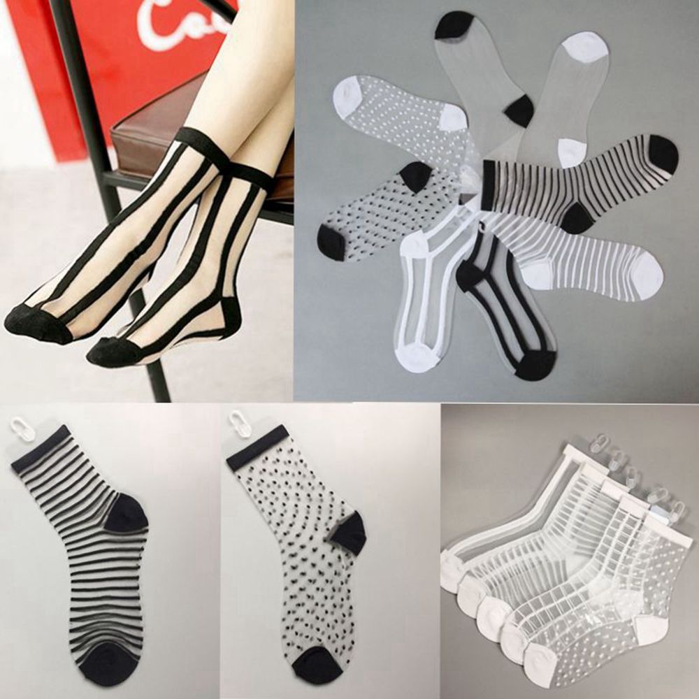 Tất Ren Lưới Trong Suốt Mềm Mại Thời Trang Cho Nữ Mihan1