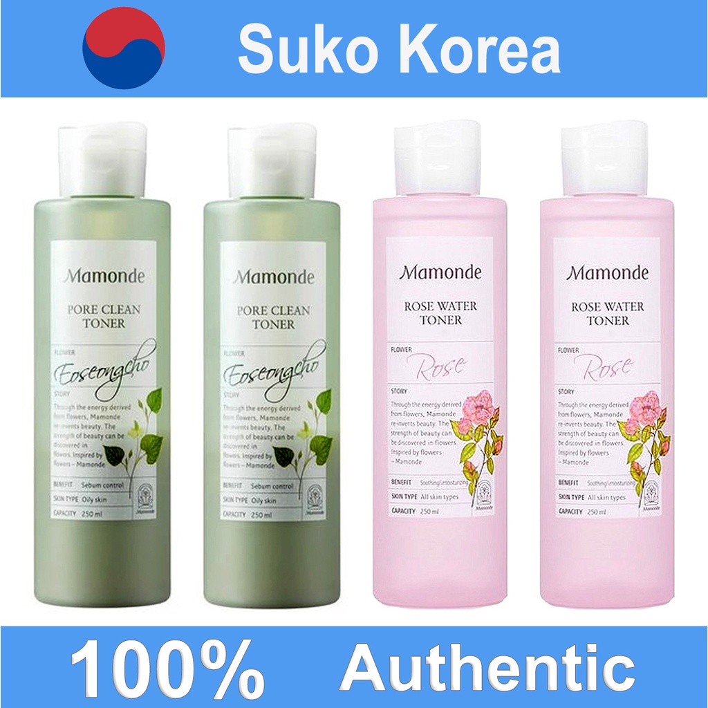 toner diếp cá mamonde, toner hoa hồng mamonde rose water toner 250ml