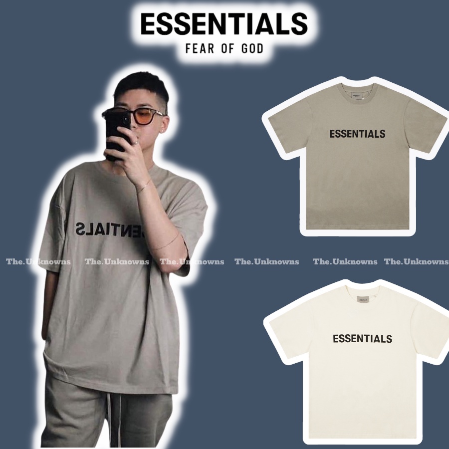 ⚡️ - Áo tee FOG ESSENTIALS ss20 Cream,Charcoal oversize tee FOG ESSENTIALS ss20,áo thun FOG cao cấp