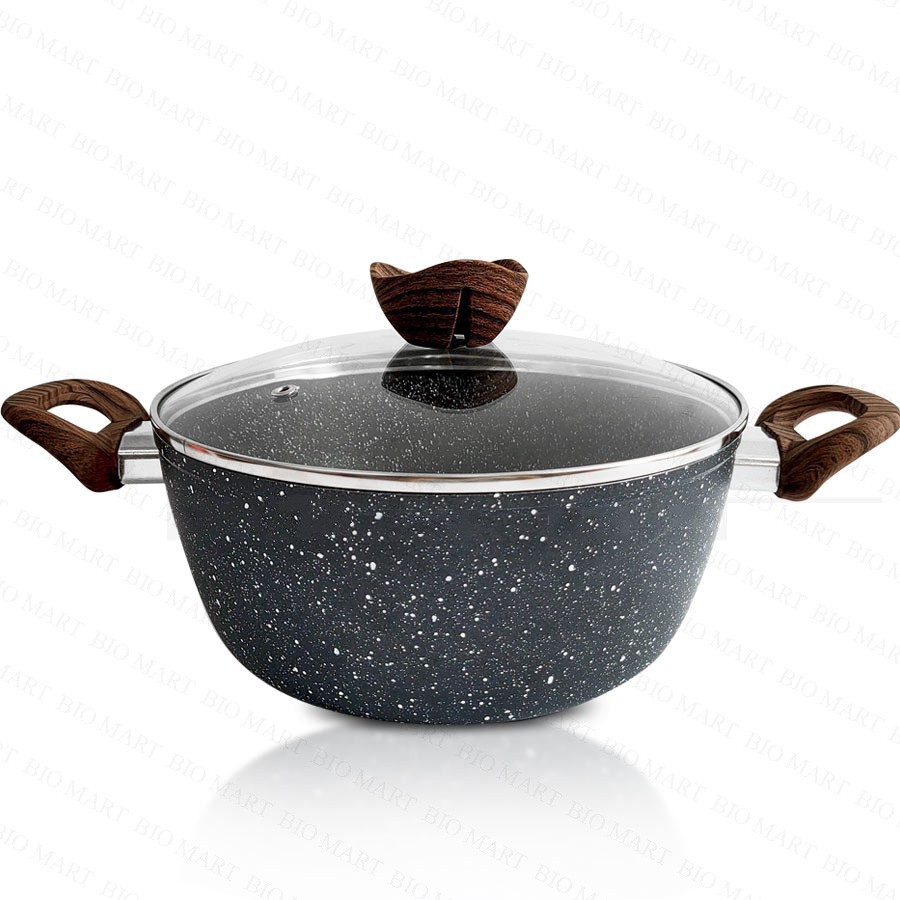 Nồi vân đá chống dính cao cấp – Nồi chống dính Size đáy từ 20-24cm - Tiện lợi, đa chức năng – BIO147