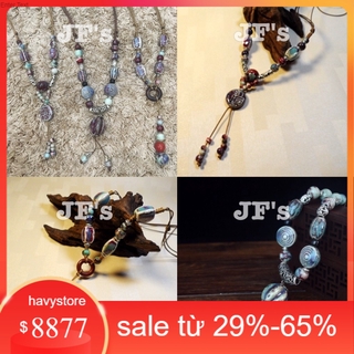 SALE Vòng cổ gốm sứ, dây chuyền bohemian cho nữ