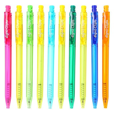 Bút bi nhiều màu Digno clipto - Mực xanh - màu ngẫu nhiên - 1 chiếc