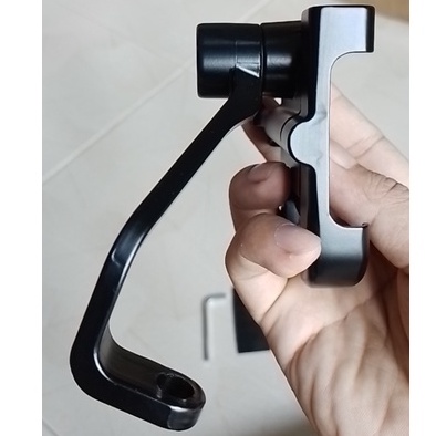 Kẹp điện thoại xe máy lắp chân gương kim loại C2 loại 1