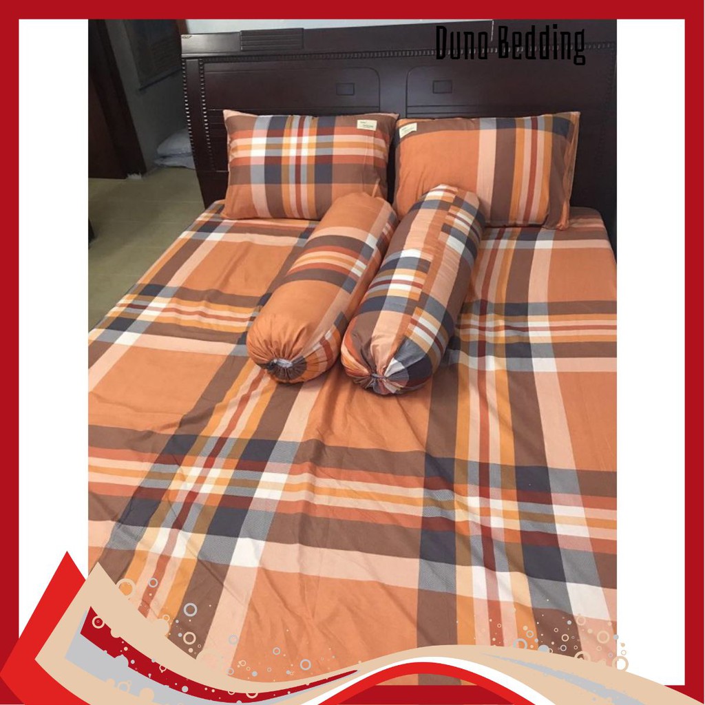 Vỏ gối ôm Cotton TC Duno_Bedding hàng đẹp (mẫu kẻ)