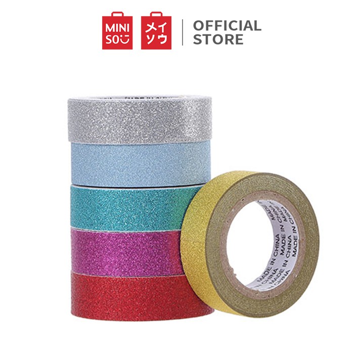 [Mã LIFECPMALL giảm 12% đơn 250K] Băng dính lấp lánh Miniso Shining Series Adhesive Tape (Nhiều màu)