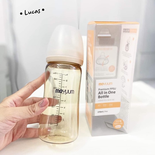 Bình sữa Moyuum Chính hãng Hàn Quốc, bình sữa Moyuum 170ml 270ml