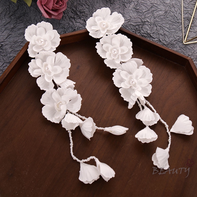 SevenMiss Băng đô cài tóc đính đá và tua rua sành điệu cho nữ