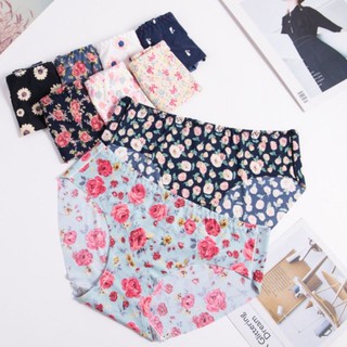 Quần lót nữ không viền 💕 freeship 💕 combo 5 quần lót điều hòa họa tiết xinh xắn
