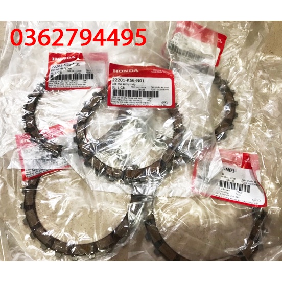 Bộ 5 lá côn  xe Winner v1/ Winner X/Winner V3 zin chính hãng Honda