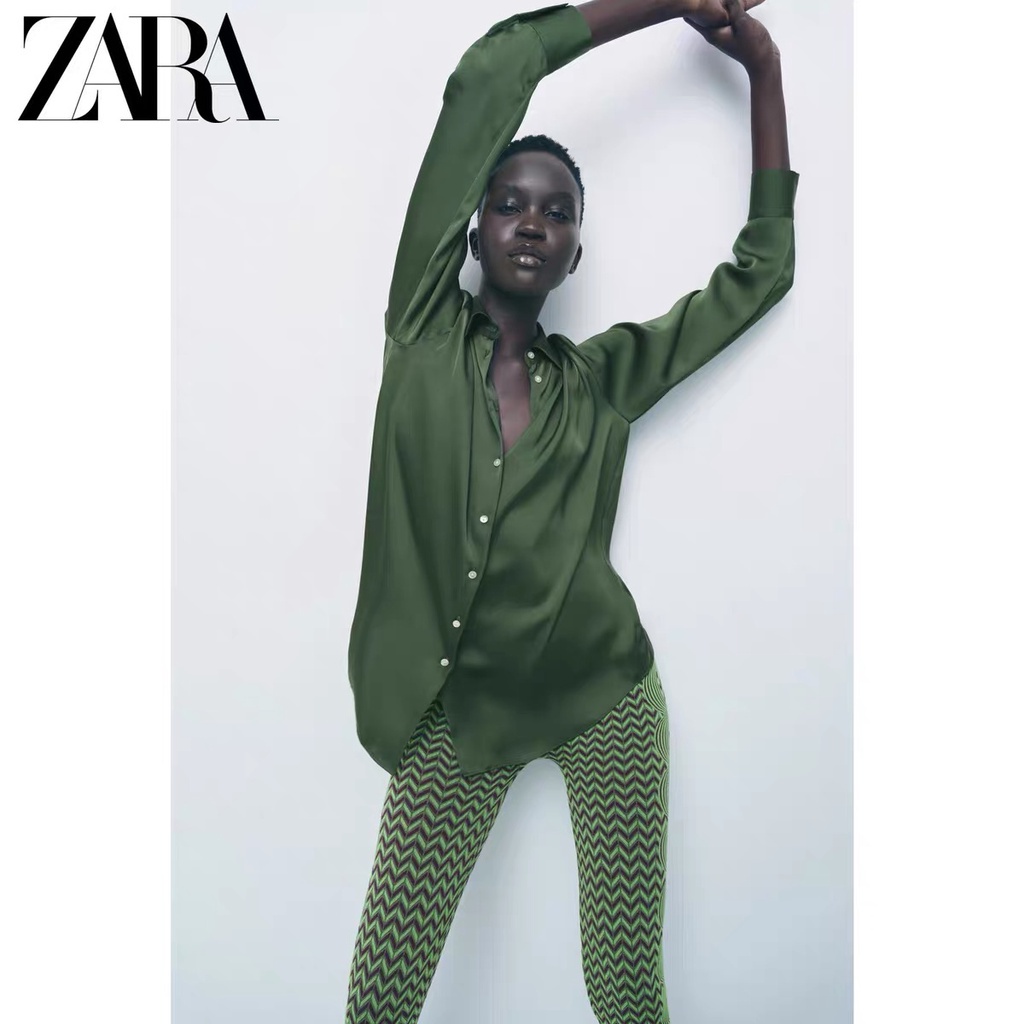 Áo Sơ Mi Lụa satin Nữ ZARA