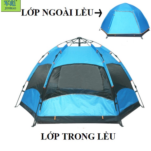 Lều tự bung gia đình, lều bung 4-6 người, lều bung 2x2m siêu rẻ siêu to, siêu thoáng chống mưa nắng cực tốt