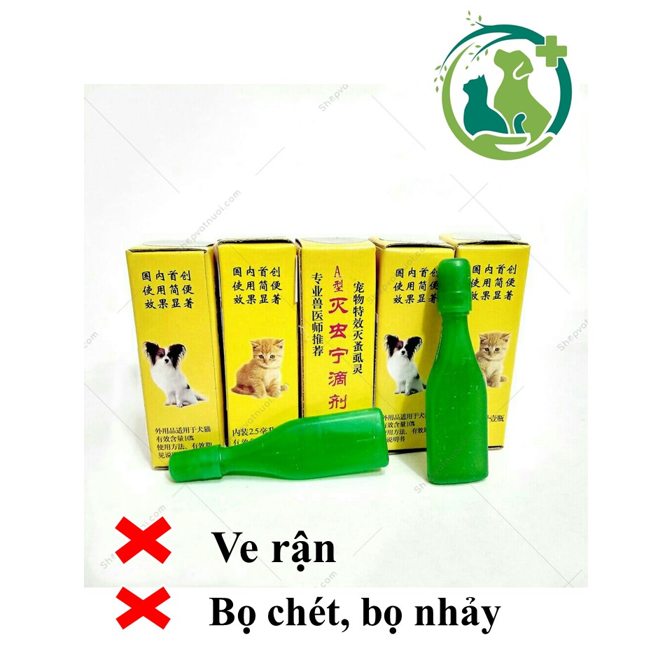 Hàng Mới Về Nhỏ Gáy Thuốc Trị Ve Chó- Nhỏ Gáy Trị Bọ Chét Mèo Hiệu Quả 24h