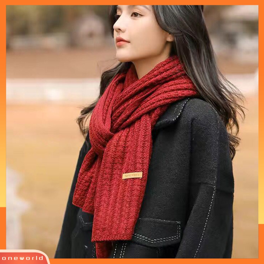 |Áo Thun In Hình ONEOR Thời Trang Năng Động| Khăn Choàng Len Dệt Kim Màu Sắc Trơn Giữ Ấm Thân Thiện Với Da Thời Trang Mùa Đông Cho Nữ