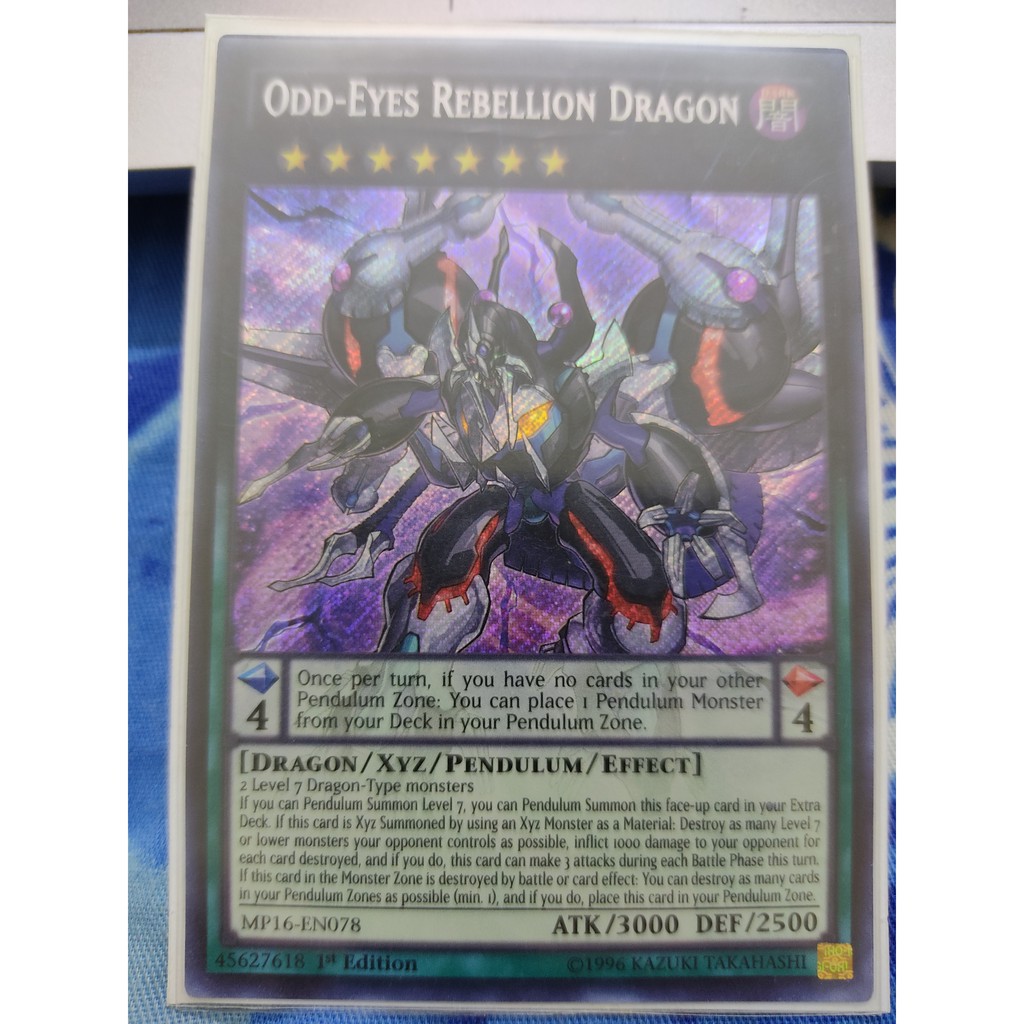 [Yugioh Funny Shop] Odd-Eyes Rebellion Dragon - MP16-EN078 - Secret Rare 1st Edition