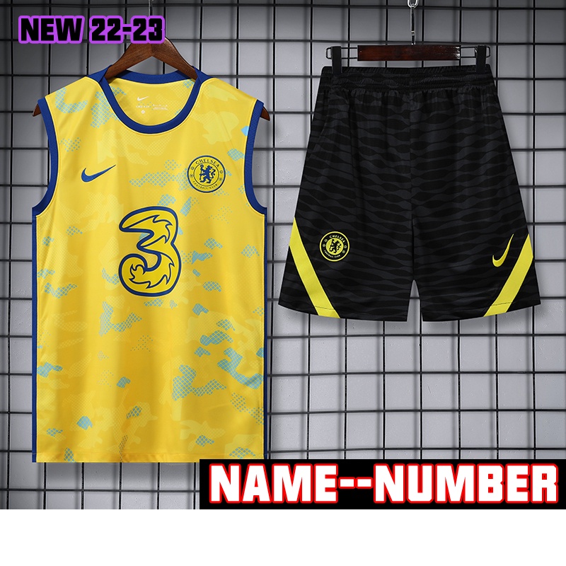 Áo Thun Đội Tuyển Chelsea Màu Vàng Size s-2xl 2022-23