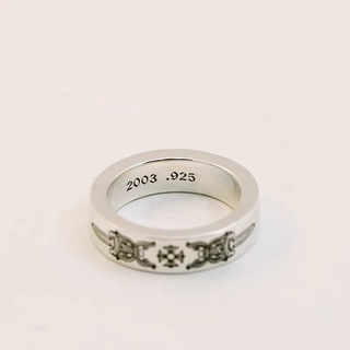nhẫn chrome hearts bạc s925