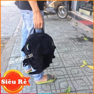  [Balo HOT]  Balo đen khủng long vải nhung