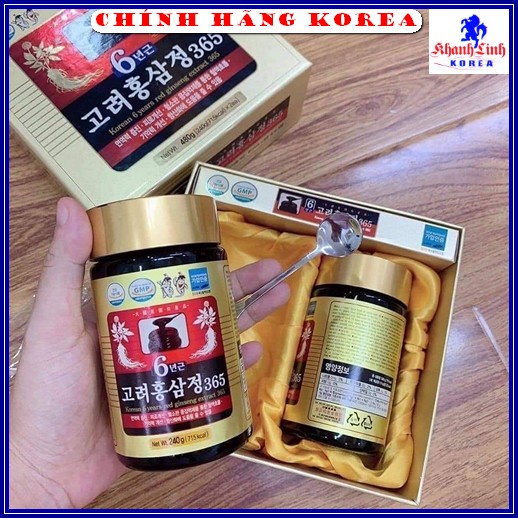 Cao hồng sâm 365 hàn quốc cao cấp, hộp 2 lọ x 240gr - Tăng đề kháng, phòng ngừa ung thư, khanhlinh