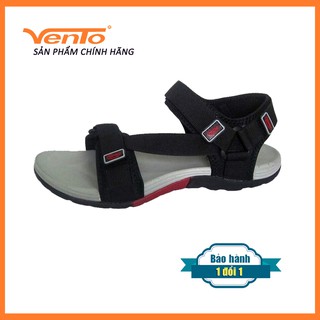 Giày Sandal Nam Nữ Vento NV4538G Đen Đỏ Truyền Thống - Hàng Xuất Khẩu