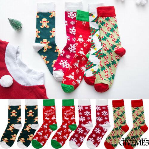 Vớ cotton họa tiết Giáng Sinh ngộ nghĩnh dành cho nam nữ