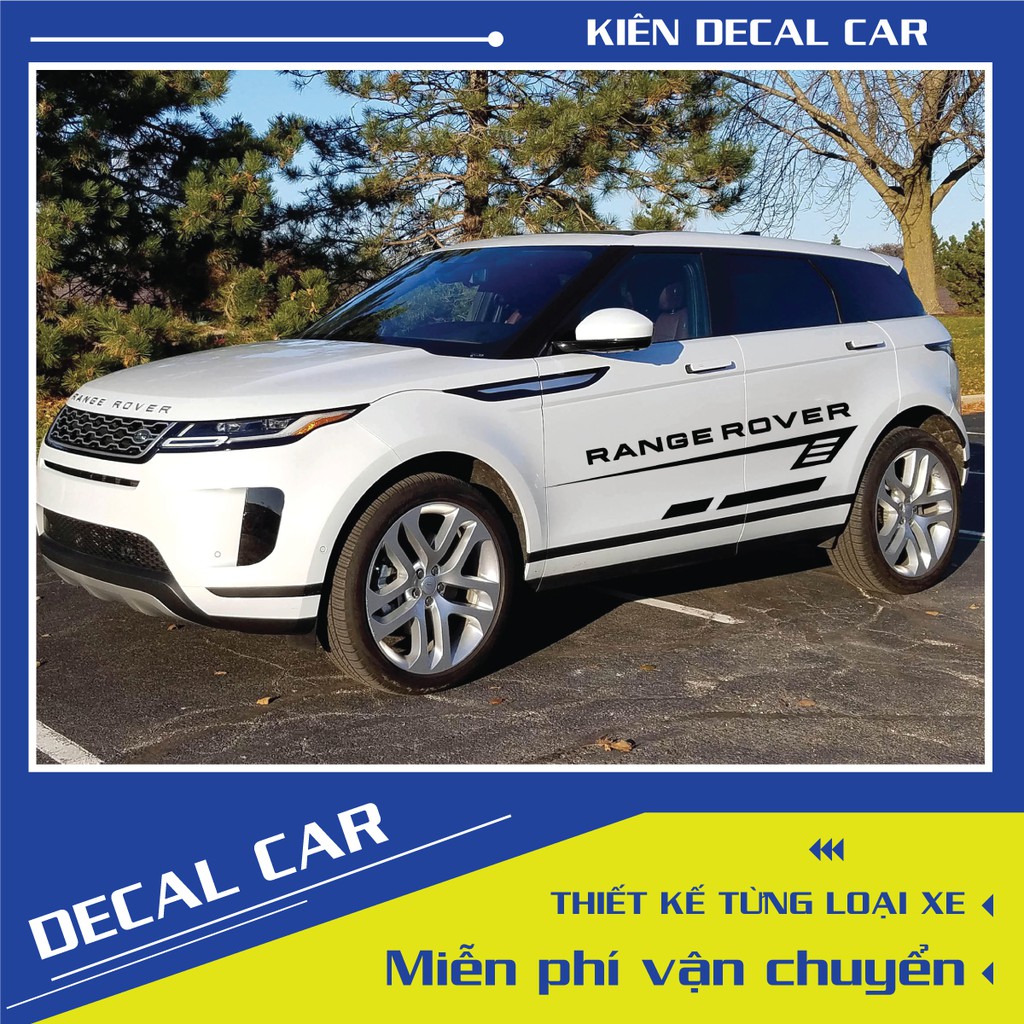 Tem xe Range Rover phong cách thể thao - decal RANGER Rover