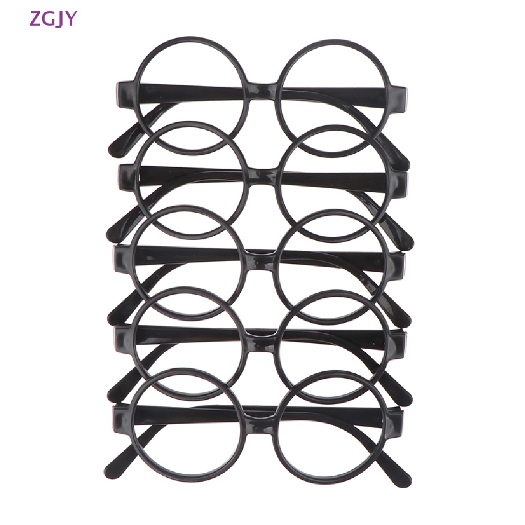 Set 5 Mắt Kính Gọng Tròn Màu Đen Phù Thủy Độc Đáo Mới