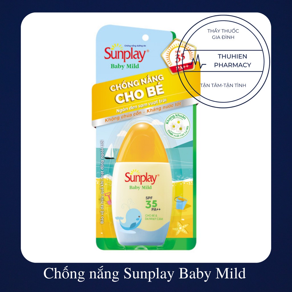 Sữa chống nắng cho bé và da nhạy cảm Sunplay Baby Mild SPF 35+ PA++ 30g