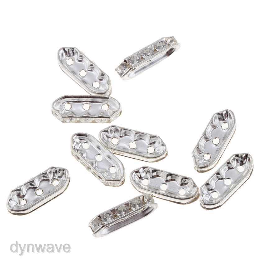 Bộ 100 Hạt Đá 3 Lỗ Dùng Làm Trang Sức