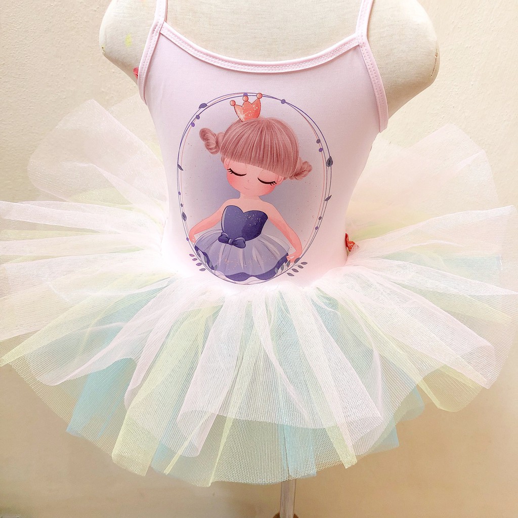 Váy múa Ballet Công chúa xanh