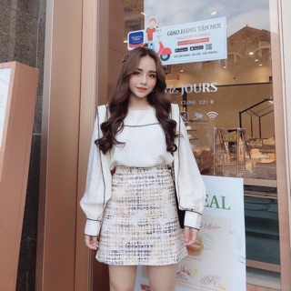 Set áo somi chân váy công sở