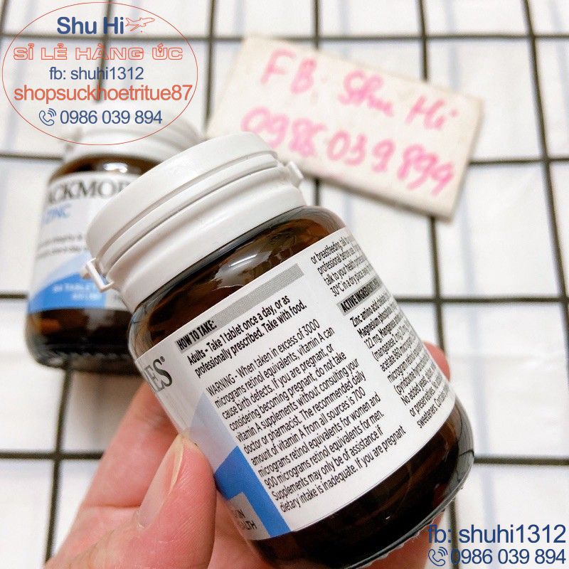 Viên uống bổ sung kẽm blackmores 84 viên, 168 viên úc, blackmores bio zinc
