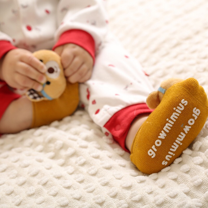 Tất trẻ em vớ cổ ngắn em bé hình thú chống trượt cotton kháng khuẩn dàng cho cả bé trai và bé gái MRSOCKS VB011