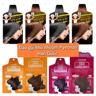Dầu gội khô nhuộm thảo dược pyeonan hàn quốc 30g