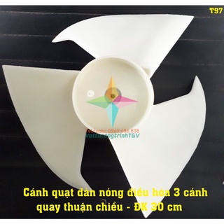 Cánh quạt dàn nóng điều hòa 3 cánh Đk 32 cm - thuận chiều