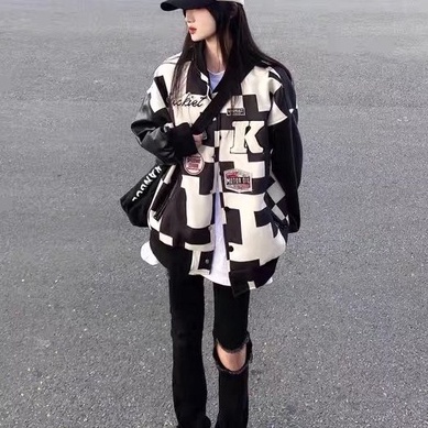 Áo Khoác Bomber Thêu Họa Tiết Thời Trang Dành Cho Nam