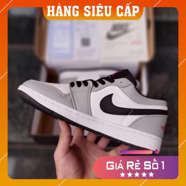 [FREESHIP- BẢO HÀNH 12 THÁNG] GIÀY THỂ THAO NAM NỮ JD XÁM CHỈ ĐỎ THẤP CỔ HOT TREND FULL BOX BILL | BigBuy360 - bigbuy360.vn