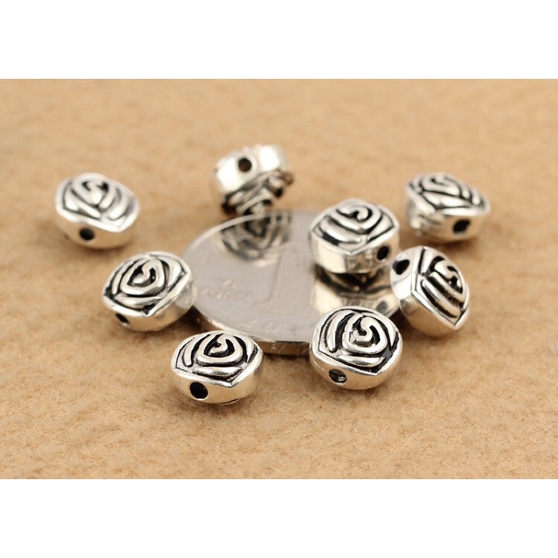 Charm bạc hoa hồng - MH689