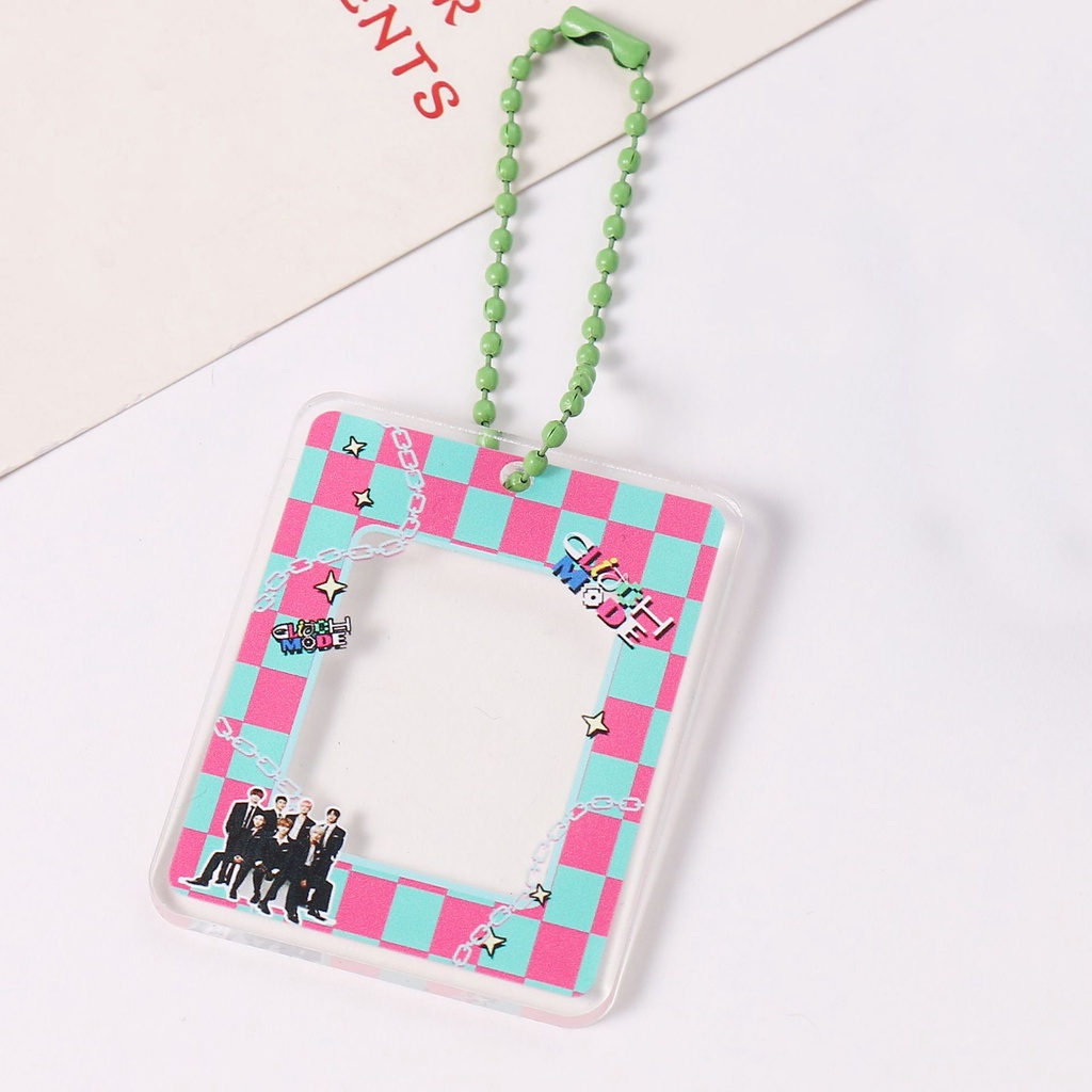 Móc Khóa Khung Ảnh Nhóm Nhạc Kpop Bts Blackpink Aespa En Twice Sk