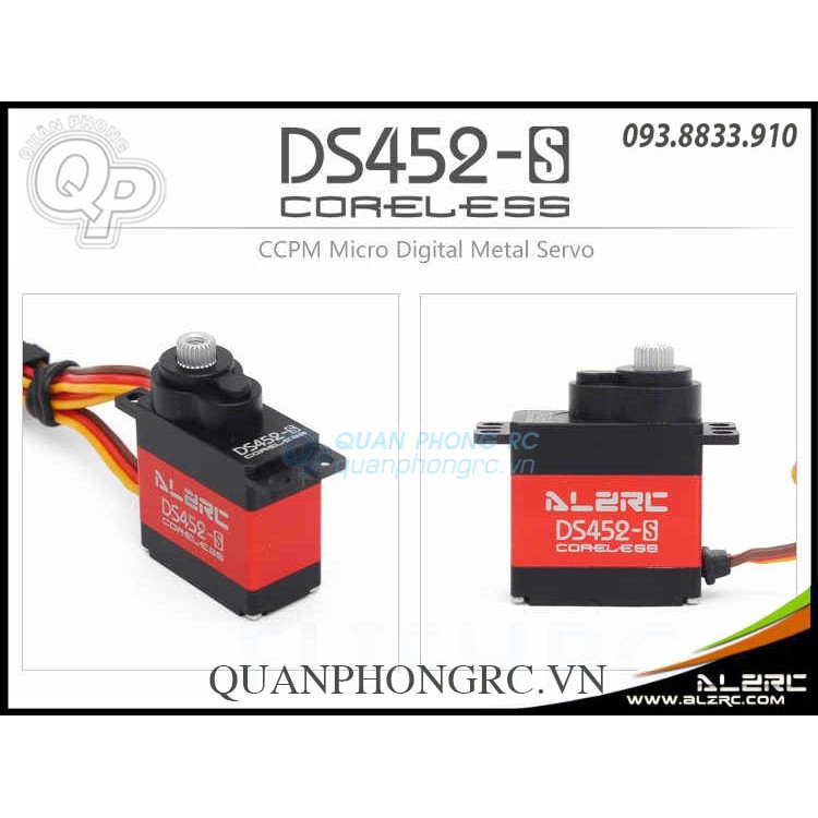 Động cơ Servo micro nhông kim loại ALZRC - DS452-S CCPM