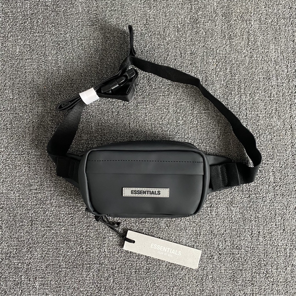 Túi đeo chéo Fear Of God, Túi đeo hông FOG Bag 6th, Chất liệu da chống nước, full tem, tag, túi zip DuSo.Lux