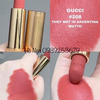 Son Gucci Matte 208 ( đầy đủ Bill )